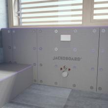 Toilet installeren met Jackoboard Sabo