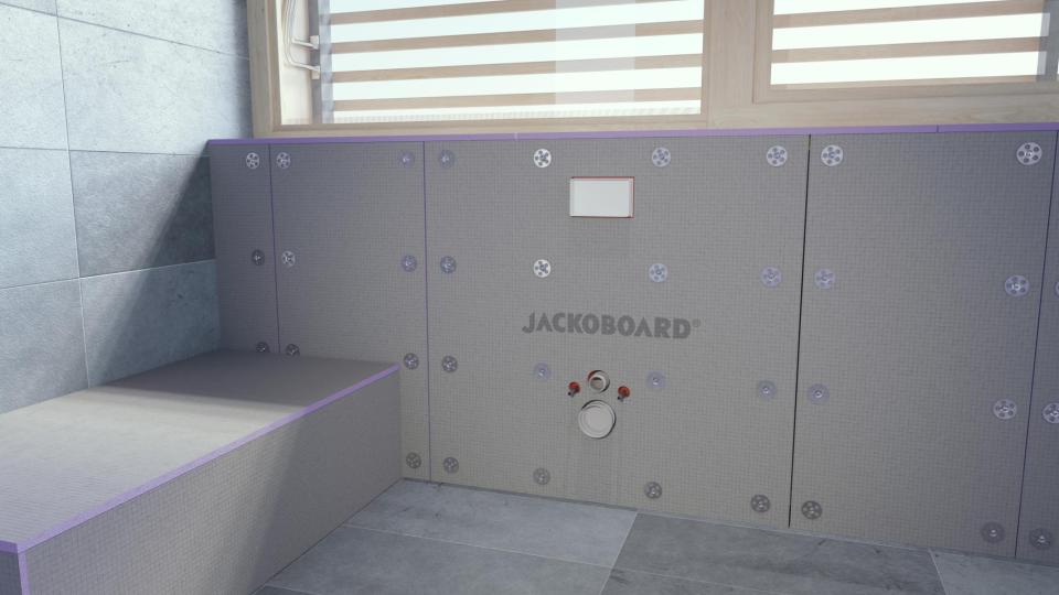Toilet installeren met Jackoboard Sabo